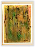 (ohne Titel) | Nr. 2056 | Datiert auf 2000 | Aquarell | 37,5 x 27,5 (Rahmen: 40,5 x 30,5)
