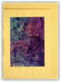"Offenbarung 4, 2-4" | Nr. 2126 | undatiert | Aquarell | 72,7 x 50,8 (Rahmen: 100 x 70,5 Rahmen defekt)