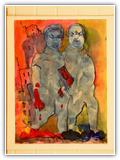 (ohne Titel) | Nr. 2144 | undatiert | Aquarell | 74 x 55,5 (Rahmen: 80 x 65)