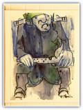 (ohne Titel) | Nr. 2272 | undatiert | Aquarell | 75,5 x 56 (Rahmen: 80 x 65)