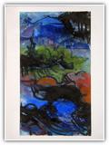 (ohne Titel) | Nr. 2923 | undatiert | Aquarell | 69,5 x 40 (Rahmen: 75 x 55)