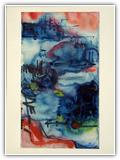 (ohne Titel) | Nr. 2924 | undatiert | Aquarell | 69,5 x 40 (Rahmen: 75 x 55)