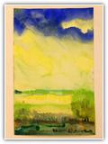 (ohne Titel) | Nr. 3451 | undatiert | Aquarell | 37 x 23,5 (Rahmen: 39,5 x 29,5)