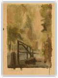 "Kellereingang" | Nr. 3962 | undatiert | Aquarell | 40,5 x 27 (Rahmen: o.PP)